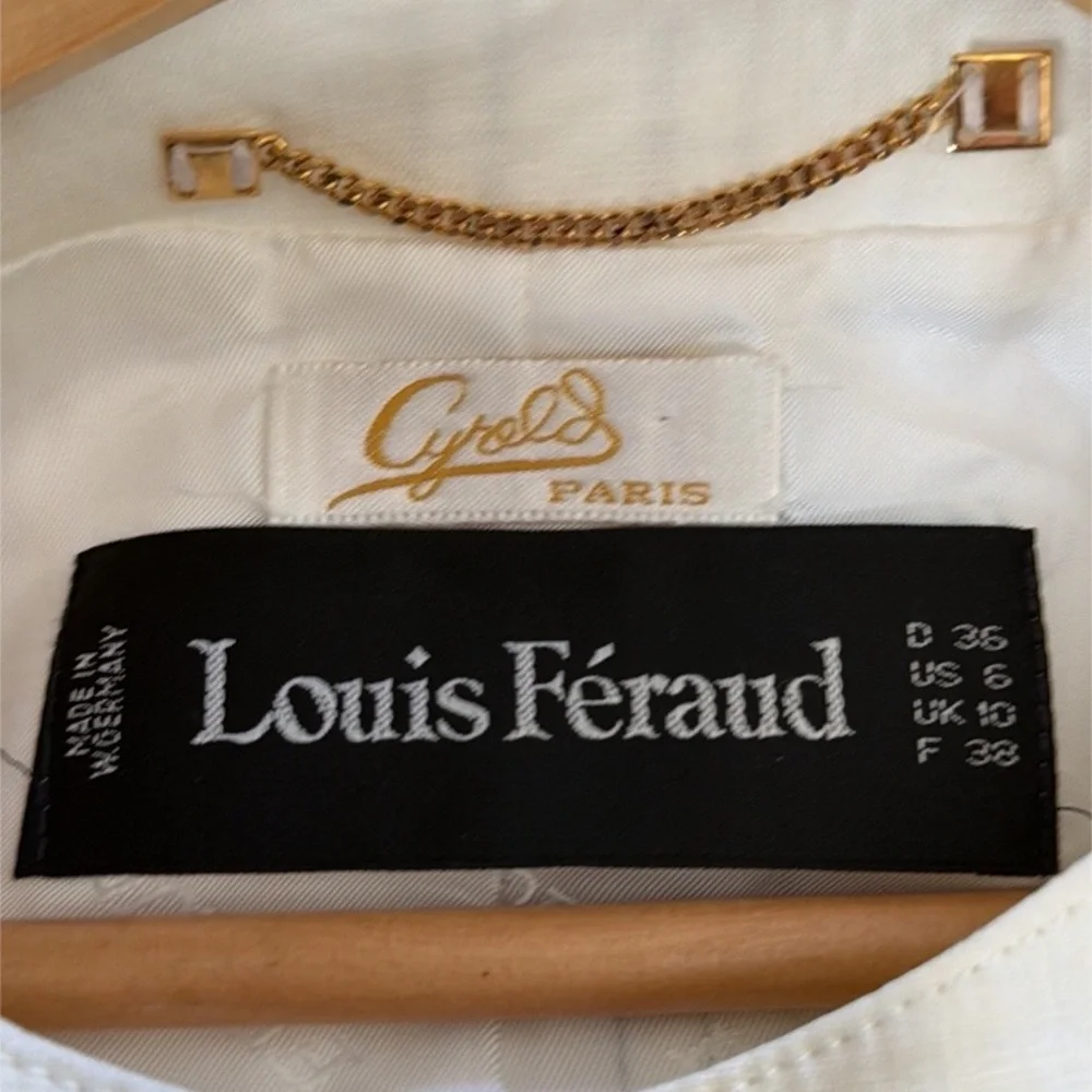 Louis Feraud Vintage 100% Linen Jacket - Picture 6 of 7